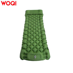 แผ่นรองนอนเป่าลม Woqi สีเขียว รูปทรงสี่เหลี่ยมผืนผ้า สำหรับ 1 คน พกพาสะดวก น้ำหนักเบา เหมาะสำหรับกิจกรรมกลางแจ้ง - Product Image 1