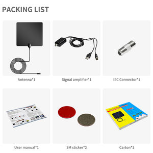 <span class=keywords><strong>Antena</strong></span> de TV Digital HD 4K <span class=keywords><strong>para</strong></span> Montaje en Pared, Amplificadora de Señal Interior, VHF UHF HDTV, DVB-T2 <span class=keywords><strong>TDT</strong></span>, <span class=keywords><strong>para</strong></span> Smart TV - Product Image 4