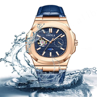 Offre Spéciale ONOLA 3855 hommes affaires creux entièrement automatique montre mécanique de haute qualité étanche en acier inoxydable bande montre