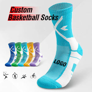 Custom Professional Unisex Spring Leopard Jacquard Cuff Crew <b>Socks</b> High Sweat-Absorbed Cushioned Thickened Compression Elite - Product Image 6