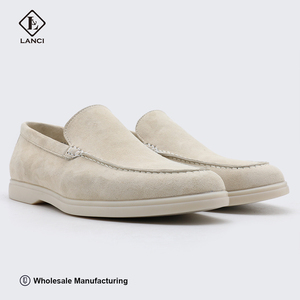 LANCI Herenschoenen Fabriek Design Loafer Schoenen Fabriek Luxe Suède Loafers voor Heren met Maatwerk Service - Product Image 1