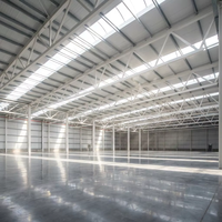 Conception économique de hangar préfabriqué, structure en acier préfabriquée, atelier et entrepôt à ossature colonnale