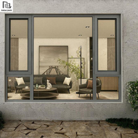 Soldadura sin costuras del nuevo modelo Puertas y ventanas de diseño moderno de calidad premium 80-80 Ventanas abatibles silenciosas