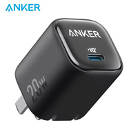 Anker Mini USB C Phone Charger Block Zolo 20W GaN PIQ 3.0 Foldable PPS Fast Wall Charger untuk iPhone 17 16 15 Samsung Galaxy.