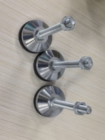 Pieds de support réglables en métal avec base en caoutchouc antidérapante robuste M8 M10 M12 pour cadre en profilé aluminium industriel