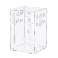 Terrarium en acrylique transparent modulaire magnétique pour reptiles, enclos d'élevage pour gecko, crabe ermite, araignée, avec fonctions d'escalade