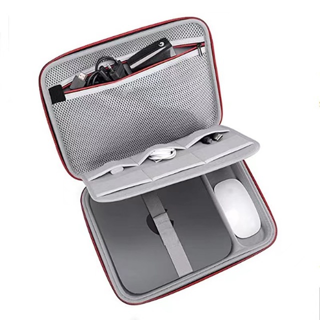 Hard EVA Material Waterproof Carrying Case for Apple 2024 Mac Mini Desktop Computer Mac Mini M4/M4 Pro Chip CPU Travel Storage