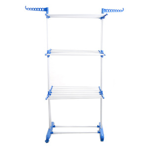 <span class=keywords><strong>Stendibiancheria</strong></span> Pieghevole a 3 Livelli con Ali, Stendino per Asciugatura Vestiti e Asciugamani, Capacità 3,8 kg - Product Image 2