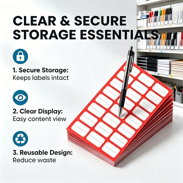 Durable Waterproof Address Label Stickers 3 Sheets Self-Adhesive Rectangular Labels for Business & Shipping/Organizing