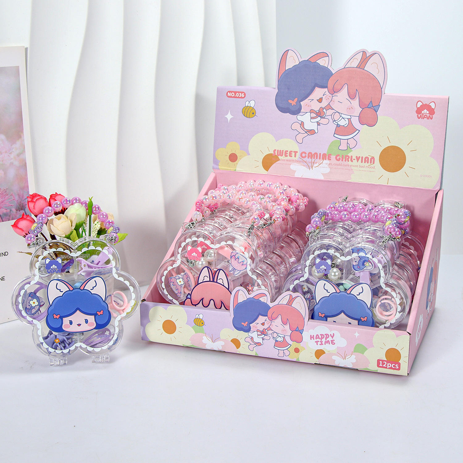 2 Main Image Style Dog Girl Gift Box 1 Piece