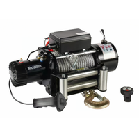 Treuil à câble en nylon 12V 20000lb avec télécommande sans fil CE, frein automatique, antidérapant, toutes saisons, forte puissance de remorquage - Vente chaude