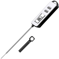 Termometer Daging Digital LCD Bacaan Instan Terlaris, Probe Baja Tahan Karat 304 Food Grade, Untuk Penggunaan Rumah Tangga