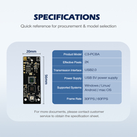 Module de caméra USB 2560*1440 avec autofocus, microphone, objectif grand angle USB2.0, carte PCB, webcam USB 2K QHD PCBA