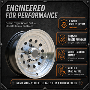 Ruedas Todoterreno Forjadas de Aleación 6061-T6 de 17-22 Pulgadas y 5 Birlos para Suzuki Jimny, <span class=keywords><strong>Lada</strong></span> Niva, Jeep 2500, BAIC 212, Proyectos Clásicos <span class=keywords><strong>4x4</strong></span> - Product Image 4