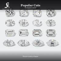 Diamante Cultivado en Laboratorio con Corte Brillante Redondo, DEF VVS VS, Certificado IGI, Diamante Suelto de 0.3 a 5 Quilates, Corte Excelente, Venta al por Mayor, OEM, ODM