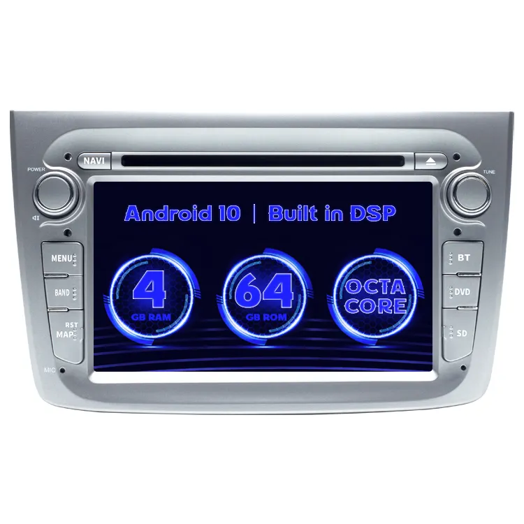 Pemutar DVD Mobil 7 Inci GPS 1 DIN Layar Android, Pemutar DVD DVD, Sistem Musik Media, Pemutar Mobil 4 + 64G