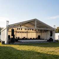 Structure carrée portable en alliage d'aluminium robuste à double couche avec installation rapide pour scène d'événements extérieurs, concerts et expositions