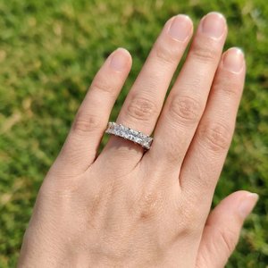 Anillo de Plata de Ley 925 con Diamante Cultivado en Laboratorio para Mujer, Elegante Joyería Fina para Aniversario de Bodas, Promesa, Momento Especial - Product Image 6
