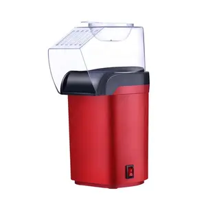 High quality 1200w red mini low-fat oil-free popcorn machine high speed makes popcorn