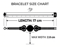 DIVYORO Bracelet chaîne et maillons traditionnel en cuivre et laiton plaqué or à motifs floraux pour occasions festives féminines