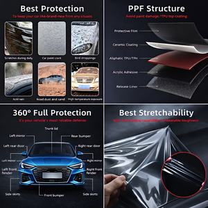 TEKWAY Prix usine Film de protection transparent mat en TPU PPF 7,5 mil auto-réparant par <span class=keywords><strong>liaison</strong></span> hydrogène Ashland PSA 1,52 m 15 m Anti-jaunissement Garantie 5 ans pour carrosserie - Product Image 5