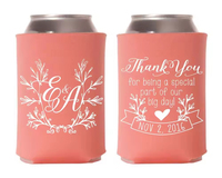 Sparty – Nouveaux Coozies de bière personnalisés pour mariage, 330 ml, en néoprène et polyester, couleur et logo sur mesure, pour canettes, utilisation extérieure