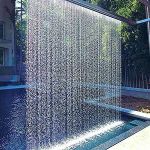 Rideau d'eau moderne personnalisé fontaine d'eau extérieure caractéristique pour la décoration de la maison fontaine d'eau intérieure