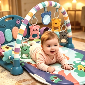 Alfombra <span class=keywords><strong>de</strong></span> Juego Multifuncional para Bebés con Pedal <span class=keywords><strong>de</strong></span> Piano, Juguetes Colgantes y Proyección <span class=keywords><strong>de</strong></span> Luz Estelar, Tapete <span class=keywords><strong>de</strong></span> Actividades para Bebés - Product Image 5