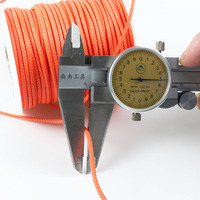 Orange personnalisable sur colle ronde 5mm simple tresse pour tente de traction électrique corde en fibre UHMWPE