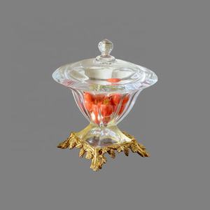 Arredamento <span class=keywords><strong>per</strong></span> la casa di cristallo di vetro barattolo di cibo <span class=keywords><strong>per</strong></span> frutta secca vasetti di vetro piatto con coperchi - Product Image 2