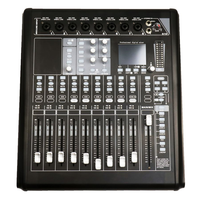 MX8812 Mixeur audio numérique professionnel 12 canaux, 8 entrées micro, carte son intégrée, effets DSP et écran tactile