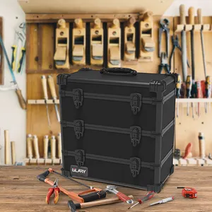 Safurglary — boîte à outils, boîte de rangement en aluminium, coffre à outils rigide avec tiroir, étui abs