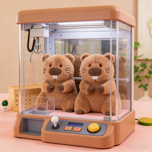 Peluche di Castoro di Alta Qualità, 8 Pollici, Simpatico Pupazzo Imbottito con Pelliccia Marrone per Collezione Bambini - Product Image 1