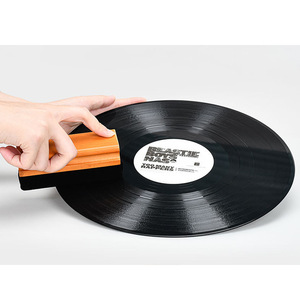 Cepillo de limpieza de discos de vinilo con mango de madera antiestático, para tocadiscos LP, herramienta accesoria de alta eficiencia para colección de música - Product Image 2