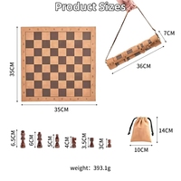 Handgefertigtes Anpassbares PU-Leder Schachspiel Soziales Strategisches 2-Spieler-Wettbewerbsspiel Geschenk
