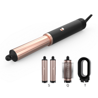 110V-240V OEM multi-fonction 3 en 1 peigne à air chaud pour cheveux bouclés et raides Styler à température constante avec ion négatif