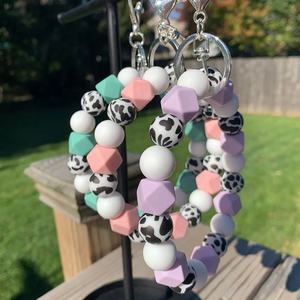 Compra DIY chupete cadena pulsera BPA libre bebé dentición mordedor collar accesorio 12mm silicona impresa cuenta - Product Image 5