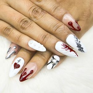 Fábrica mayorista de <span class=keywords><strong>manicura</strong></span> prensada en forma de almendra de estilo europeo y americano - Product Image 3