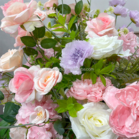 Sunwedding Vente en gros de boules de fleurs artificielles en soie pour centres de table de mariage, couleur personnalisée