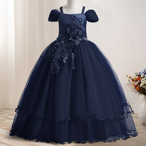 Vestido de Fiesta <span class=keywords><strong>para</strong></span> <span class=keywords><strong>Niñas</strong></span>, Estilo Princesa, con Bordado Vintage, Encaje, Hombros Descubiertos, <span class=keywords><strong>para</strong></span> <span class=keywords><strong>Cumpleaños</strong></span> y Eventos Formales - Product Image 3