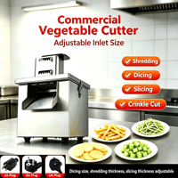 Robot culinaire professionnel en acier inoxydable, trancheuse à légumes, hachoir à carottes et pommes de terre, coupe-granulés, grande ouverture