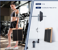 Planche inclinée portable en bois pour étirements des mollets, squats, étireurs de mollets, Pilates, équipement de fitness, planche inclinée réglable