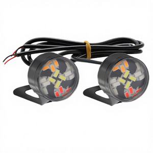 Lumière de rétroviseur de moto RGB universelle 12V 0.5W 3014-20 LED à changement de couleur, étanche, Plug & Play, noir/argent/rouge/or/bleu - Product Image 3