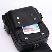 Vente en gros Sacs d'école en cuir pour ordinateur portable Sac à dos de voyage étanche à la mode pour hommes et femmes Sac à dos pour ordinateur portable en cuir