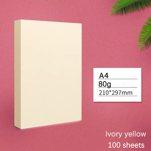 <span class=keywords><strong>Carta</strong></span> Avorio Senza Legno 80gsm <span class=keywords><strong>A4</strong></span> A3 B5 Non Patinata per Stampa Offset, Scrittura e Quaderni Scolastici, Confezione da 100 Fogli - Product Image 2