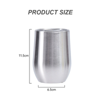 Gobelets isothermes personnalisés en acier inoxydable de 12 oz, prêts à être expédiés, avec revêtement en poudre, très demandés, pour café chaud