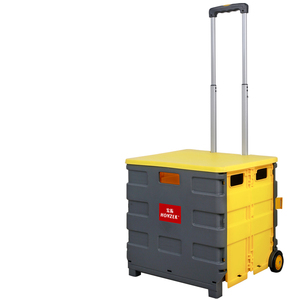 Fabriek Oem Draagbare Opvouwbare Handkar <span class=keywords><strong>Trolley</strong></span> Plastic Pakket En Rol Winkelwagentje Met Wielen Supermarkt Doos - Product Image 5