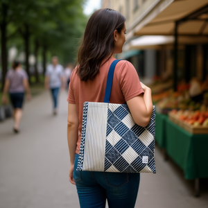 Borsa in Tela Multiuso Ilan 34x42x12.5 Cm, Leggera e di Stile Lussuoso - Product Image 3