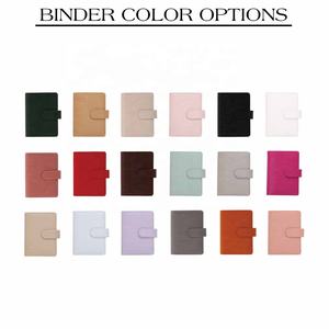 Agenda de Presupuesto Hongbo, Éxito de Ventas, Sin Pedido Mínimo, 18 Colores, Cuero Saffiano Epi A7, Anillas Doradas de 25 mm, para Presupuestación (Tamaños A6 y A5 Disponibles) - Product Image 2