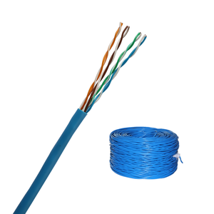 Cable de red de par trenzado sin blindaje <span class=keywords><strong>BC</strong></span>/CCA UTP de alta calidad 4 pares 24AWG Cat5 LAN Cable PE chaqueta para comunicación al aire libre - Product Image 6
